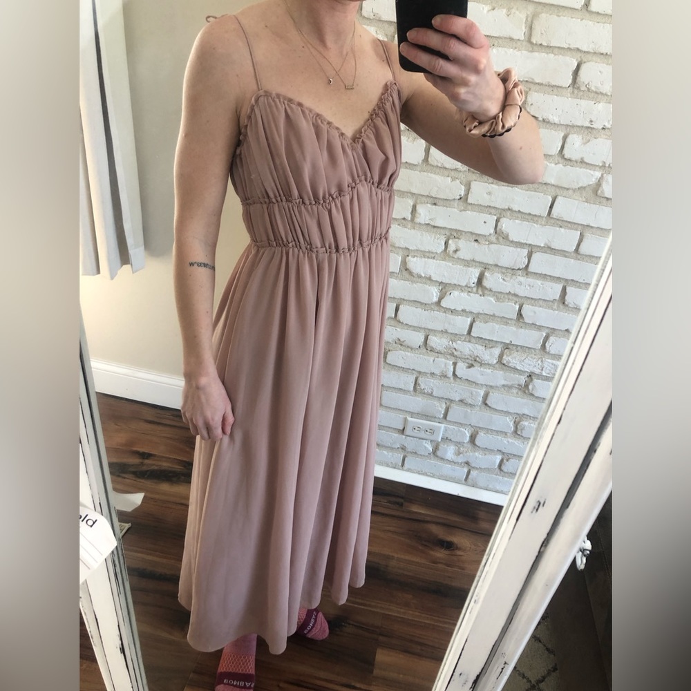 Reformation Pique midi dress